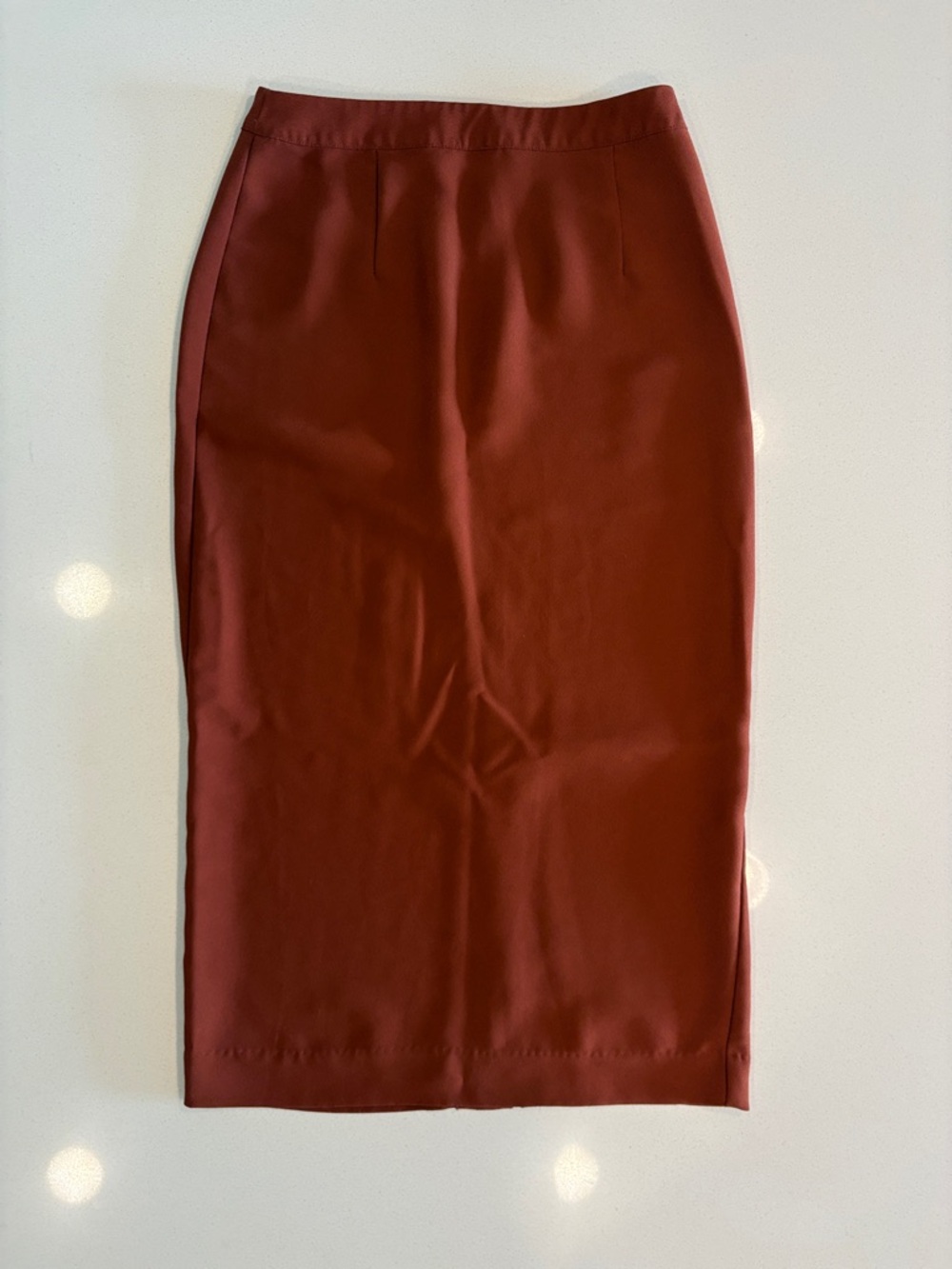 Who What Wear Rust Pencil Skirt